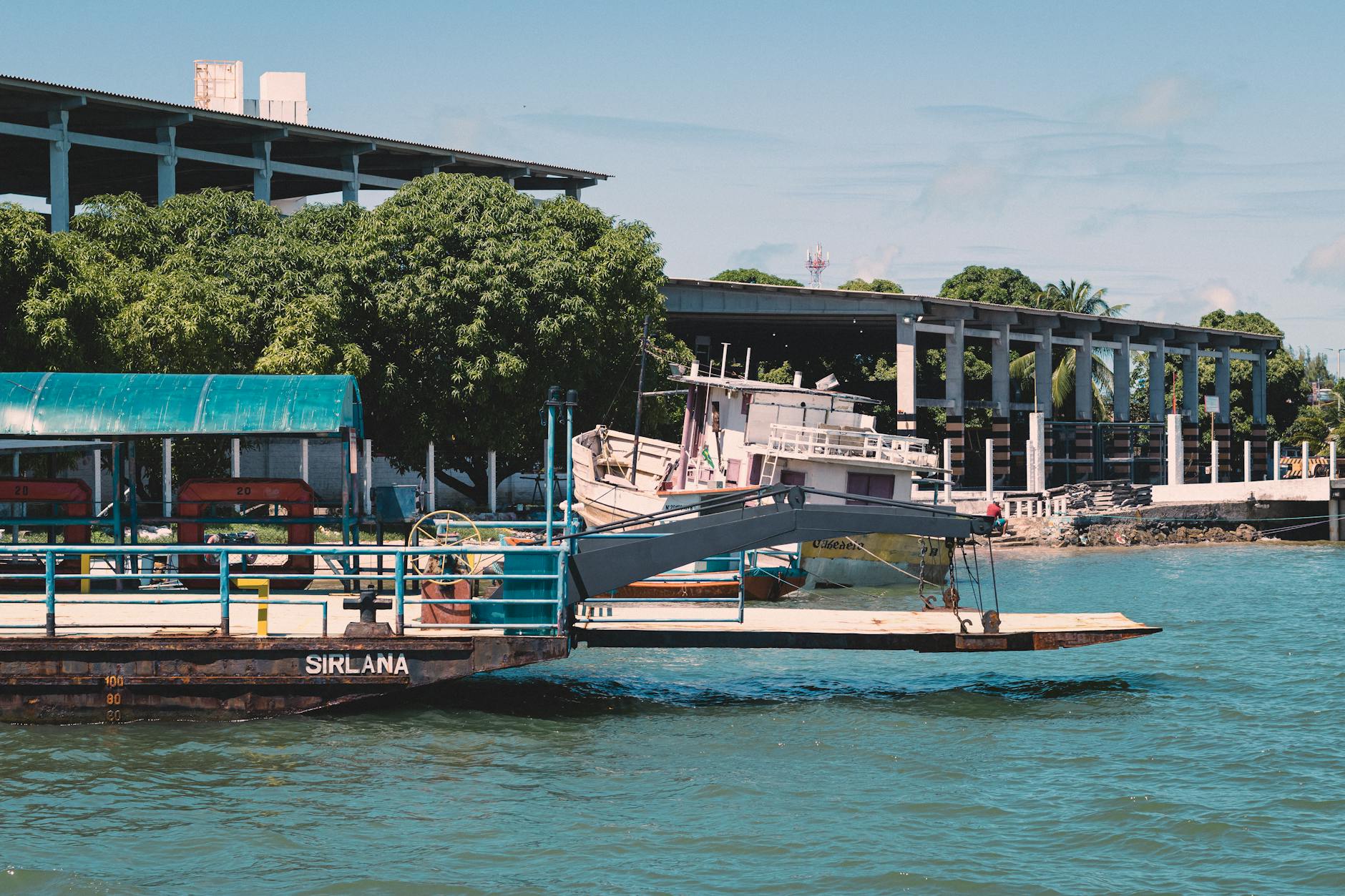 harbor of joao pessoa in summer