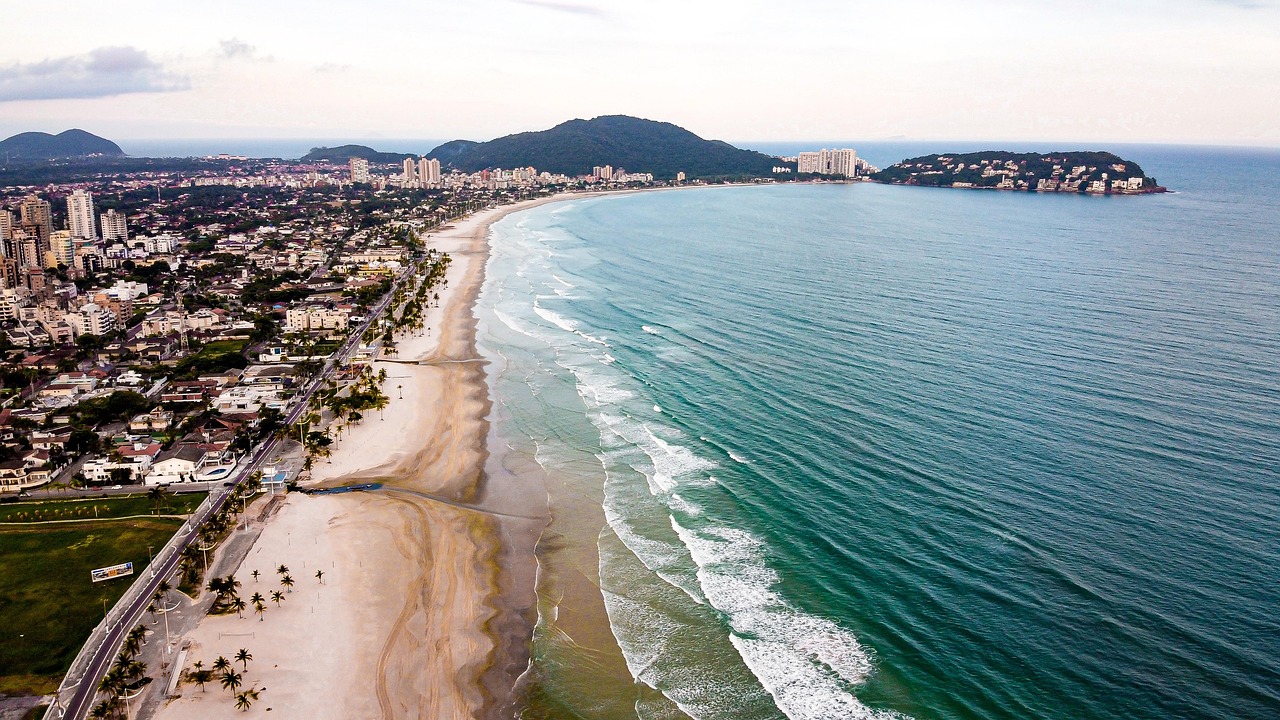Mapa de Praias do Litoral Sul de SP